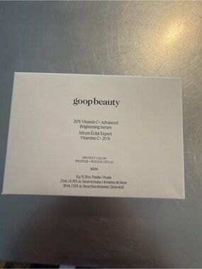 New in Box Goop Beauty  20% Vitamin C+ Advanced Brightening Serum